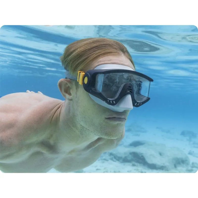 Bestway 22044 máscara de buceo negra, ideal para usar en la piscina o en la playa