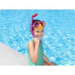 Set de buceo rosa Bestway 24023, perfecto para la playa y la piscina