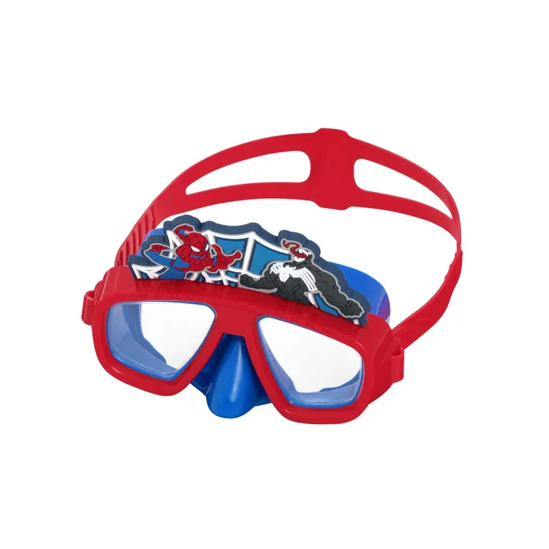 Máscara de natación Spider-Man, fabricada en material duradero, segura y colorida