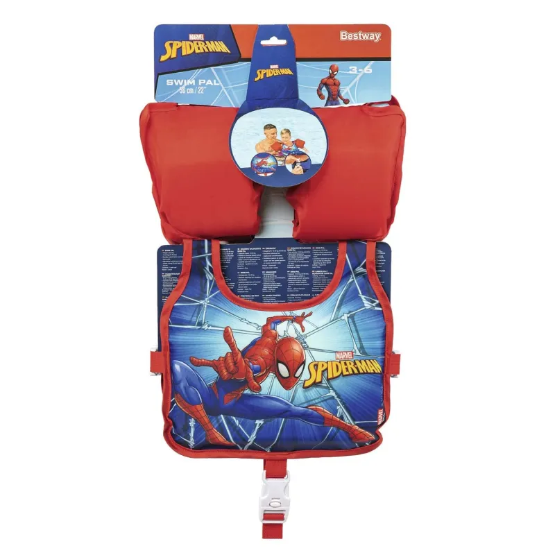 Chaleco de aprendizaje de natación Spider-Man 98795, ideal para clases de natación en piscina o vacaciones