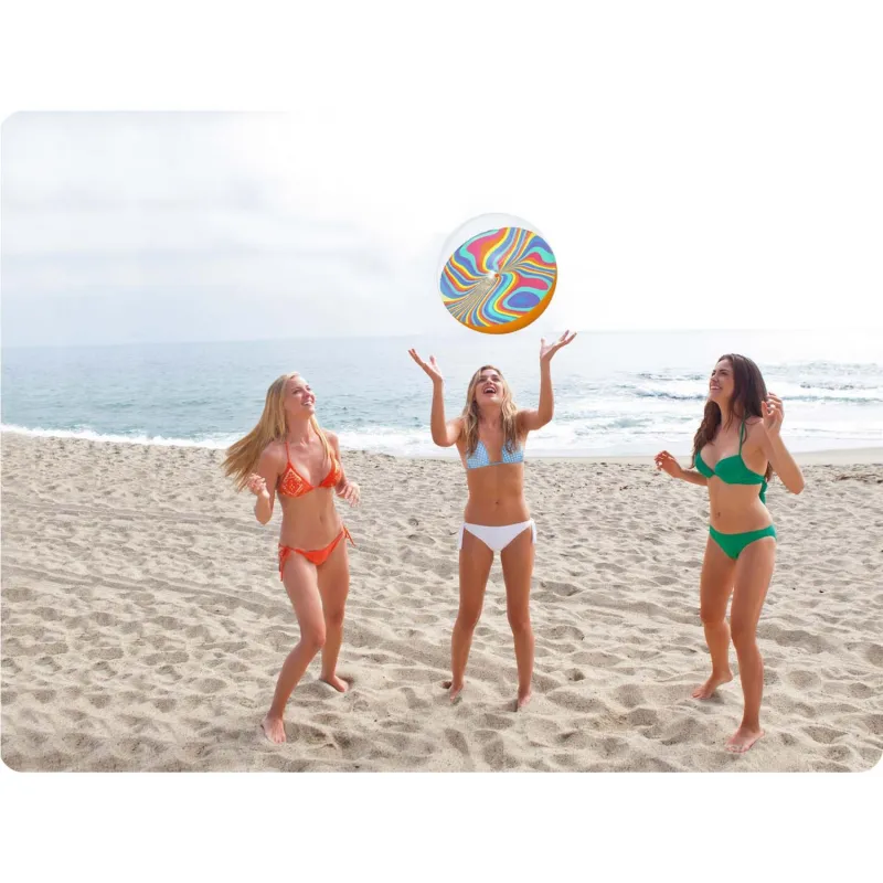 Pelota de playa hinchable 46 cm Bestway 31042, accesorio vibrante para juegos de verano