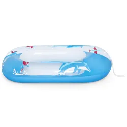Colchón de playa inflable delfín 102 x 69 cm, forma divertida para niños Bestway 34037