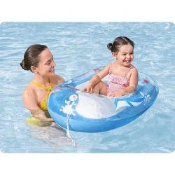 Colchón de playa inflable delfín 102 x 69 cm, ideal para playa y piscina Bestway 34037