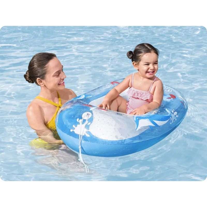 Colchón de playa inflable delfín 102 x 69 cm, ideal para playa y piscina Bestway 34037