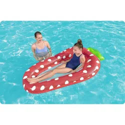 Colchón hinchable fresa Bestway 43644, colorido y cómodo
