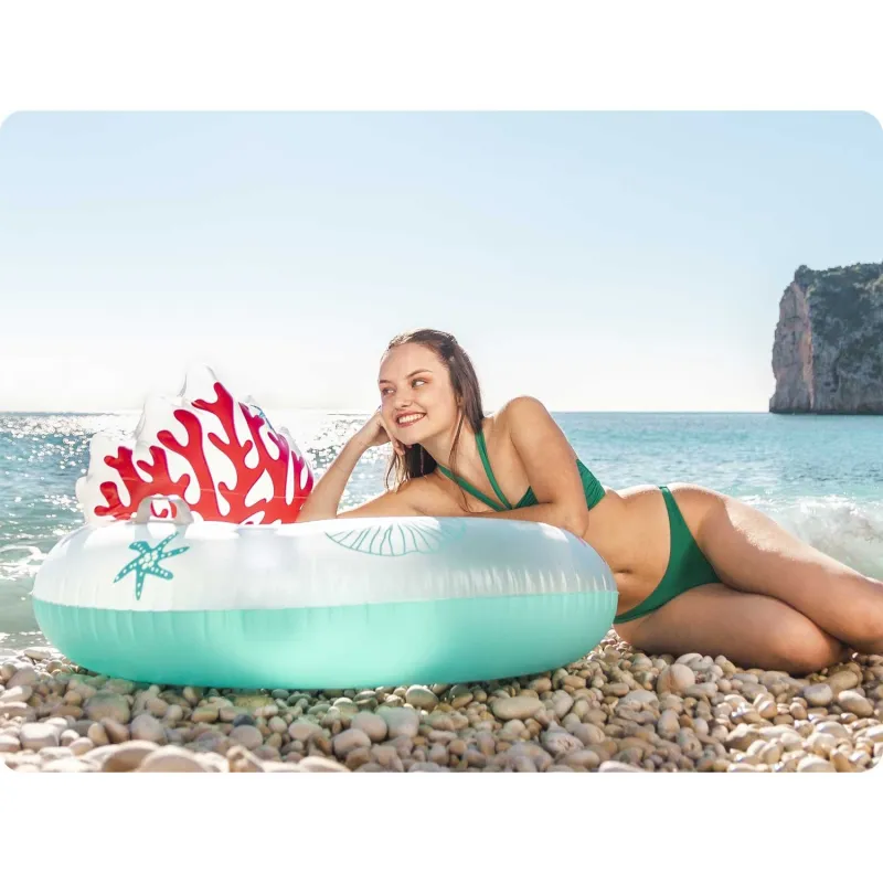 Flotador colorido, ideal para la diversión de verano en la piscina