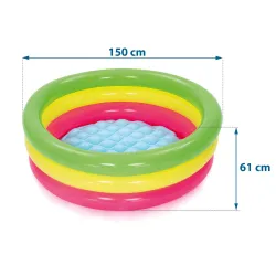 Piscina hinchable 70 x 24 cm, fácil de almacenar después de su uso, conveniente para familias