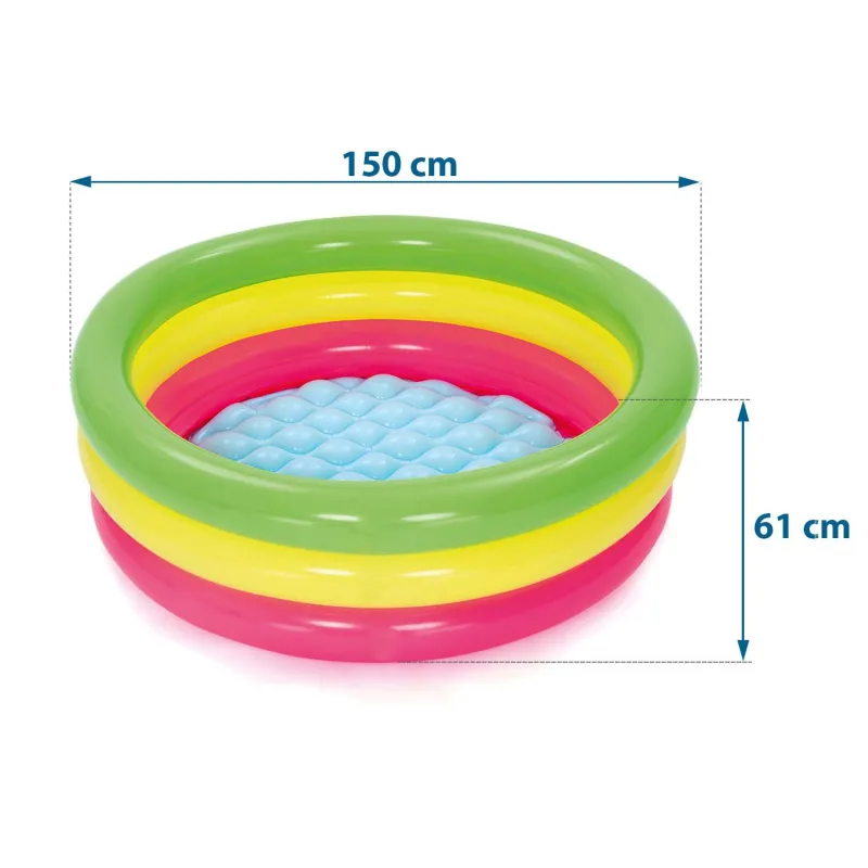 Piscina hinchable 70 x 24 cm, fácil de almacenar después de su uso, conveniente para familias