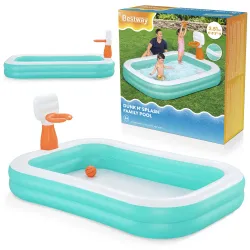 Piscina hinchable Dunk'N Splash 251 x 168 x 102 cm Bestway 54445