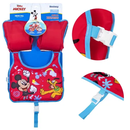 Chaleco de natación Mickey, diseño brillante para niños, Bestway 9101C