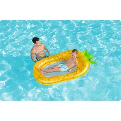 Colchón hinchable piña colorido, ideal para la piscina
