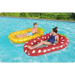 Colchón hinchable piña, perfecto para divertirse en el jardín o en la playa