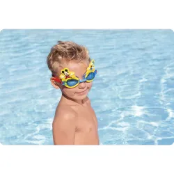 Gafas de natación Mickey para niños, diseño brillante para la diversión en el agua