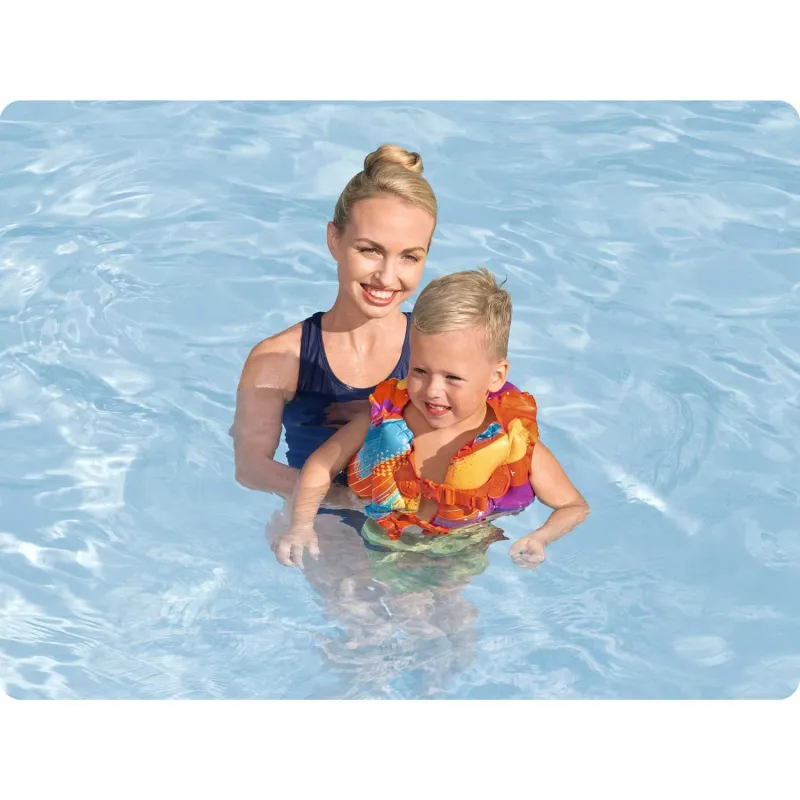 Chaleco de Natación Infantil Bestway 32272, ideal para la piscina, seguridad en el agua para niños