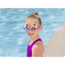 Gafas de natación rosas para niños, elegantes y funcionales para actividades acuáticas