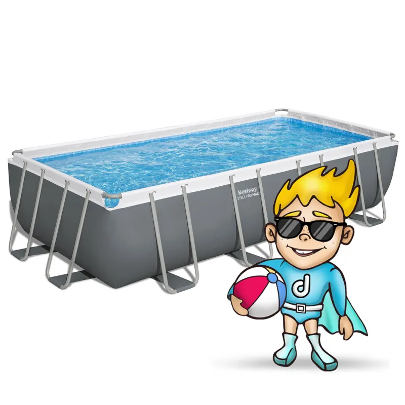 Piscina con estructura 549 x 274 x 122 cm, ideal para diversión familiar