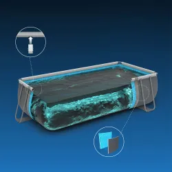 Piscina de jardín ideal 549 x 274 x 122 cm para relajarse
