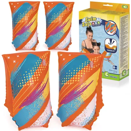Manguitos para niños L/XL, coloridos accesorios para nadar