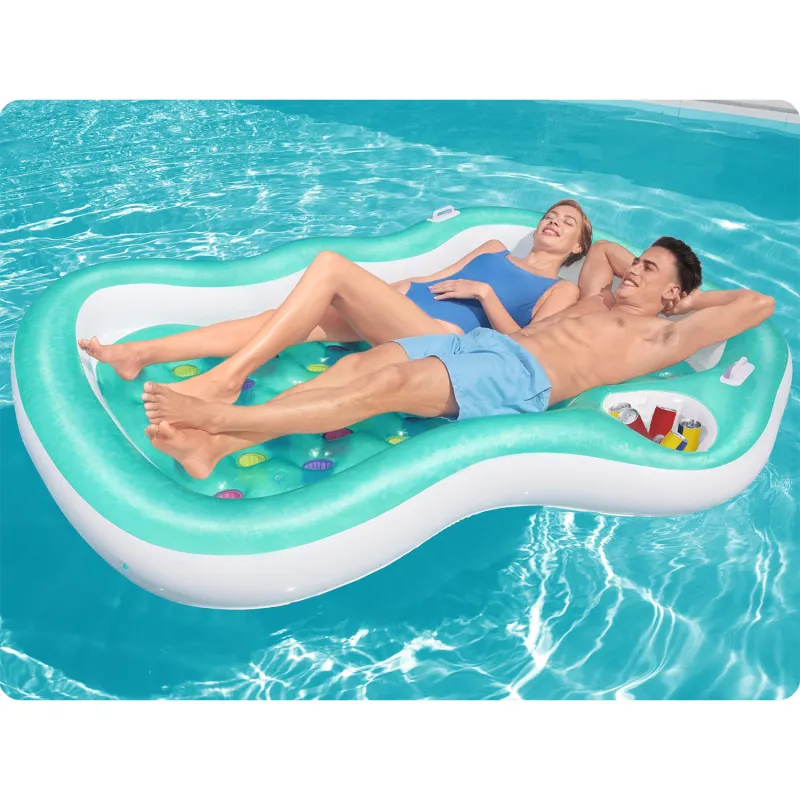 Colchón de Natación Bestway 43045 colorido, ideal para días de verano en el agua