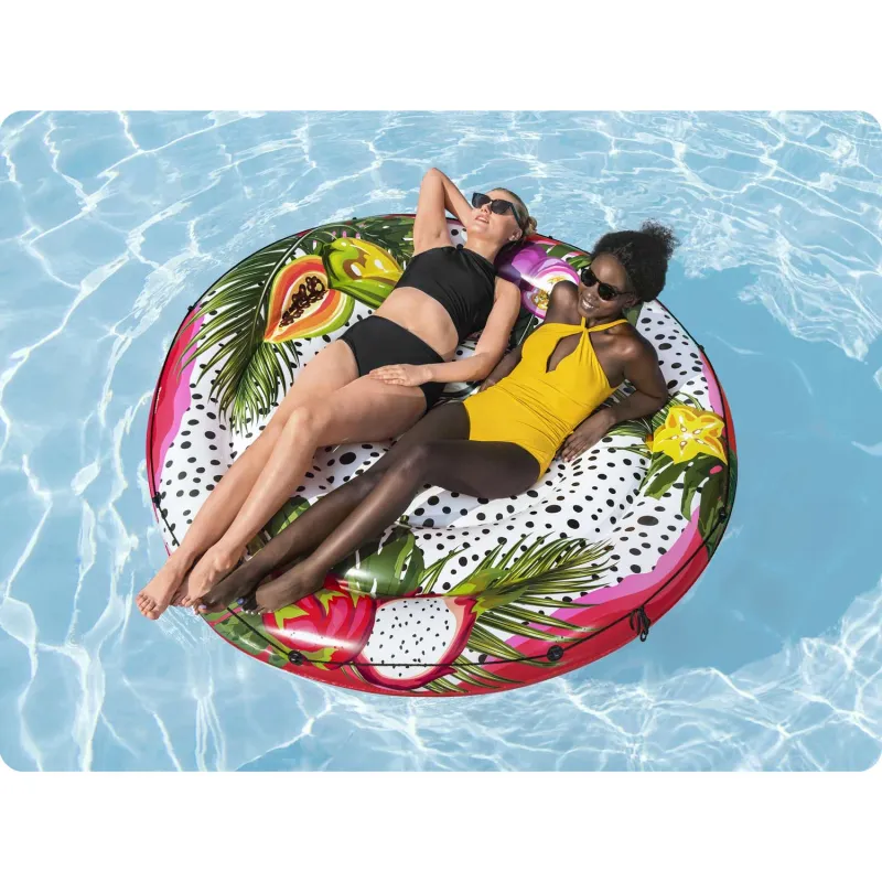 Bestway 43720 Isla Hinchable de Frutas Flotante, perfecta para diversión en la piscina