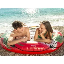 Bestway 43720 Isla Hinchable de Frutas Flotante, ideal para jardín y playa