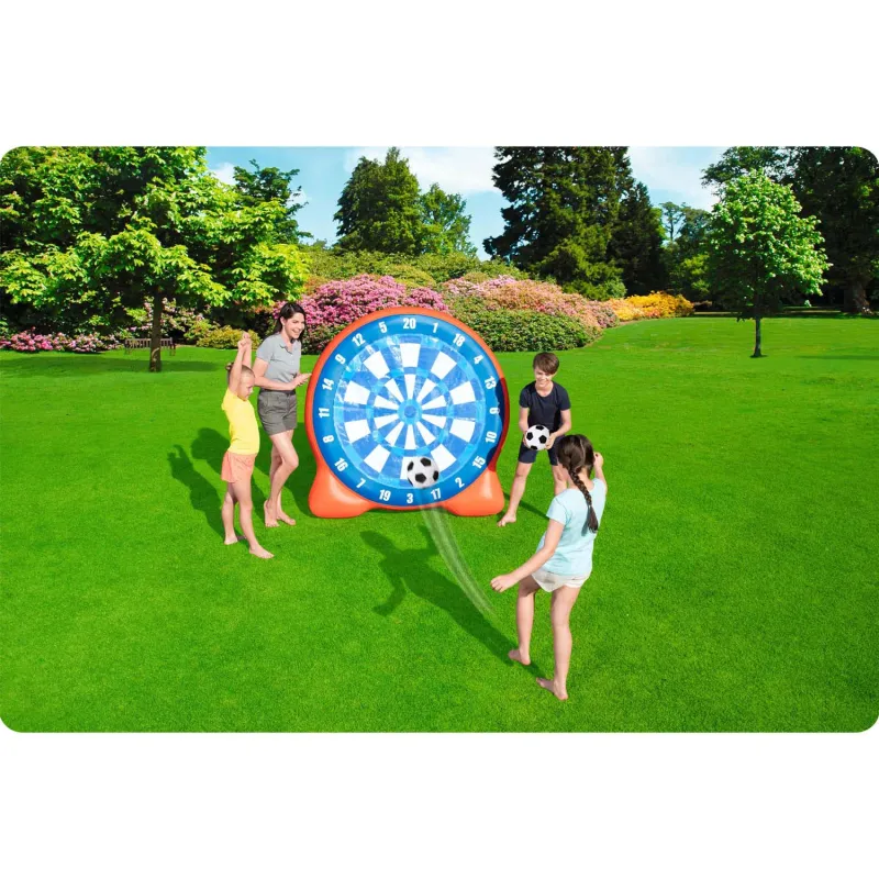 Portería de Fútbol Hinchable Bestway 52307 ideal para diversión en el jardín o en la playa