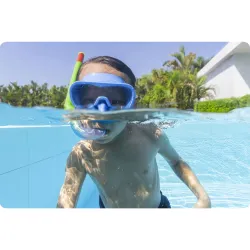 Conjunto de buceo azul, ideal para actividades acuáticas