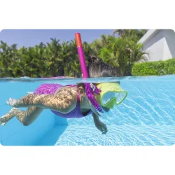 Conjunto de buceo amarillo intenso, excelente para actividades en la playa y diversión