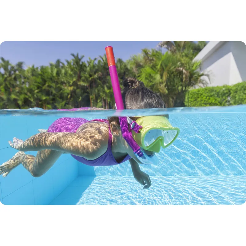 Conjunto de buceo amarillo intenso, excelente para actividades en la playa y diversión