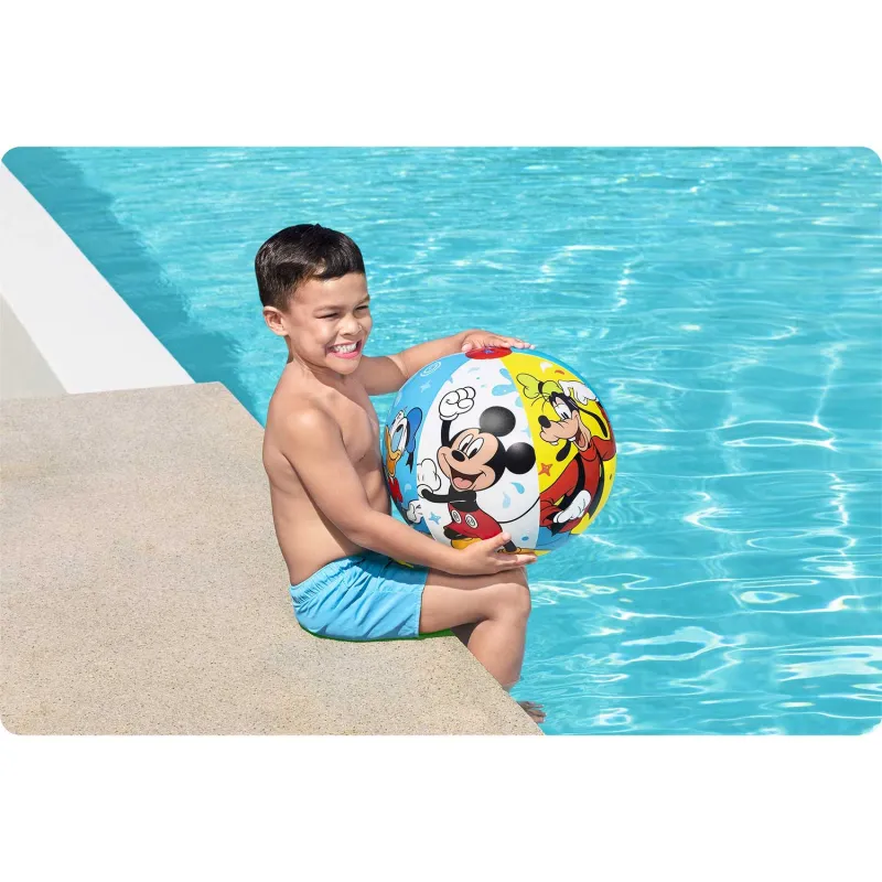 Pelota de Playa 51 cm Mickey y Amigos, ideal para el verano