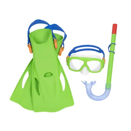 Conjunto de buceo con máscara y tubo, ideal para aventuras acuáticas de verano