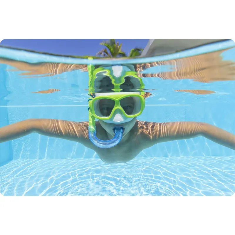 Conjunto de buceo colorido, ideal para vacaciones en la playa