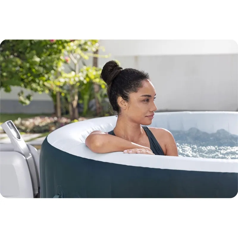 SPA hinchable Lay-Z Miami verde para 6 personas, ideal para el jardín