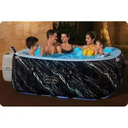 SPA Hinchable Lay-Z Hollywood 6 personas, diseño elegante, perfecto para el jardín