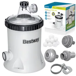 Bestway 58870 Bomba filtrante 5678 l/h + Bolas filtrantes