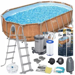 Piscina con estructura metálica 610 x 366 x 122 cm 13en1 Bestway 56719N