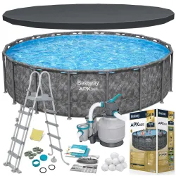 Piscina con estructura metálica 549 x 132 cm 11en1 Bestway 561KC