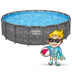 Diseño elegante para piscina 549 x 132 cm, ideal para exteriores