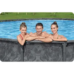 Perfecto para relajarse, piscina 549 x 132 cm para el jardín