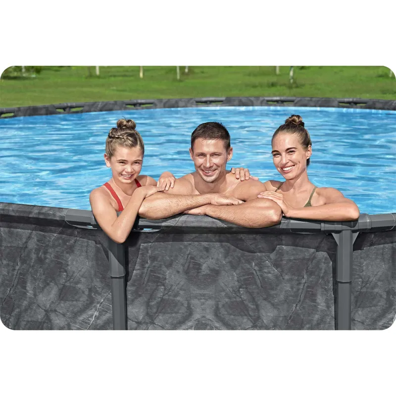 Perfecto para relajarse, piscina 549 x 132 cm para el jardín