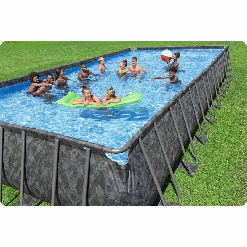 Bestway 561KJ Piscina de Jardín 956 x 488 x 132 cm 11en1, fabricada con materiales duraderos