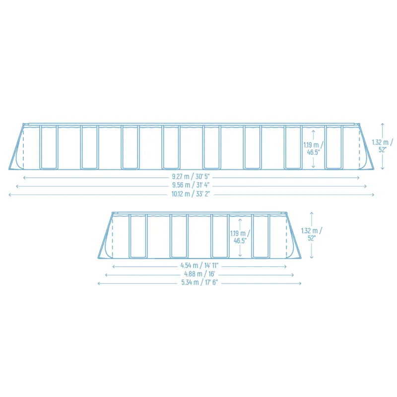 Bestway 561KJ Piscina de Jardín 956 x 488 x 132 cm 11en1, ideal para los días calurosos de verano