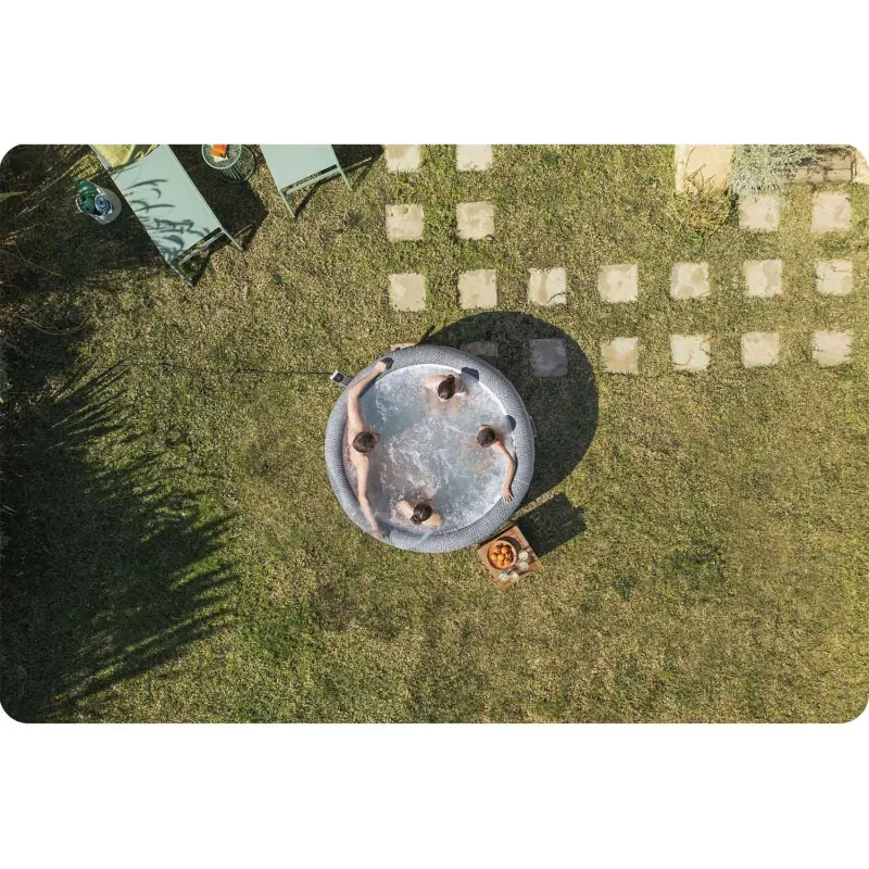 Material duradero para SPA Hinchable Lay-Z Bali Grey, fácil de usar