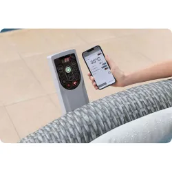 Ideal para fiestas de verano en el jardín, SPA Hinchable Lay-Z Bali Grey