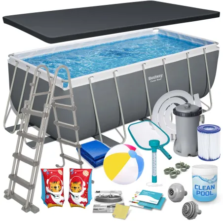 Piscina de jardín 412x201x122 cm 17 en 1 Bestway 56456N