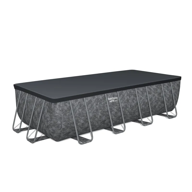 Piscina con estructura 549 x 274 x 132 cm, hecha de materiales resistentes