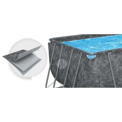 Piscina con estructura 549 x 274 x 132 cm, perfecta para relajarse al aire libre