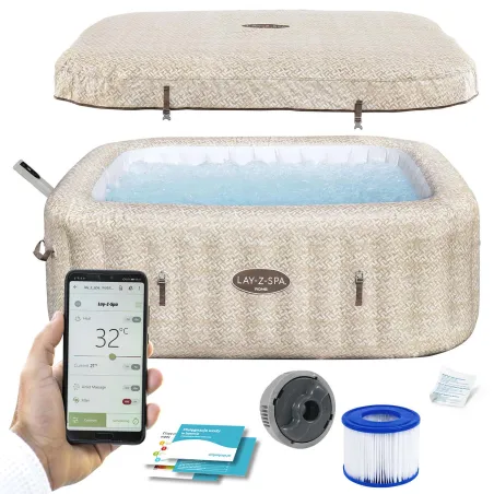 SPA Hinchable Lay-Z Rome para 7 personas, perfecto para relajarse en el jardín