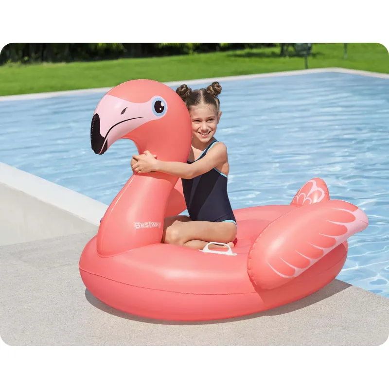 Colchón hinchable resistente de flamenco 138 x 107 cm Bestway 41525