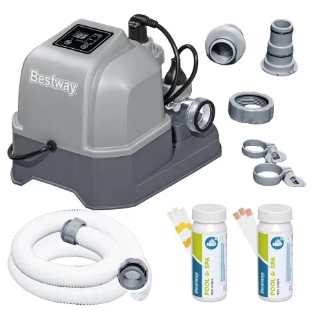Generador de cloro 6g/h para piscinas de jardín, eficiente y fácil de usar